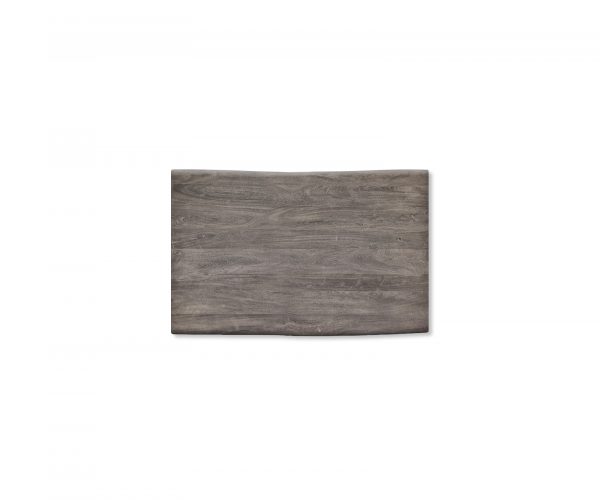 Jídelní stůl Edge 140x90 Acacia Platinum Stainless Steel Wide Live Edge - Image 4
