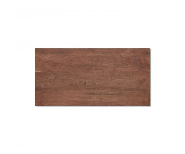 Jedálenský stôl Edge 200x100 XL akácia hnedý kov šikmý - Image 4