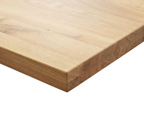 Jedálenský stôl Edge 300x100 cm prírodný dubový obdĺžnikový stôl s čiernym krížovým rámom - Image 7