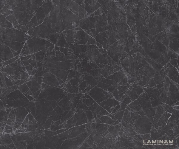 Jedálenský stôl Edge keramická doska Laminam® Nero Greco antracit 300x100 Infinity kov čierny - Image 3