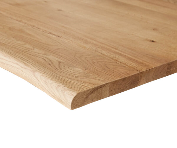 Jedálenský stôl Edge 260x100 cm prírodný dubový živý okraj - Image 5