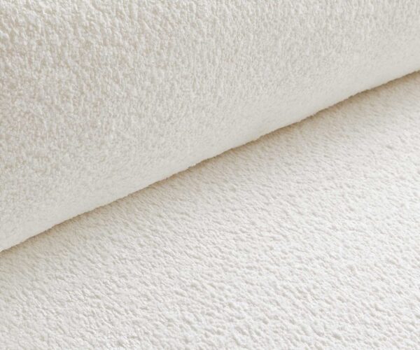 Jedálenská stolička Yago-Flex XL s podrúčkami, krížová podnož, široké, čierne, biele bouclé - Image 6