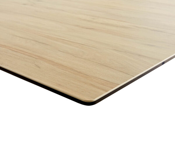 Jedálenský stôl Edge 300x100 keramický Laminam® Sabbia krížová podnož štvorcová čierna - Image 7