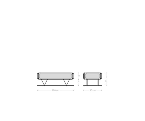 Konferenčný stolík Kiano 100x50 cm prírodná akácia 2 zásuvky V-nohy čierne - Image 8