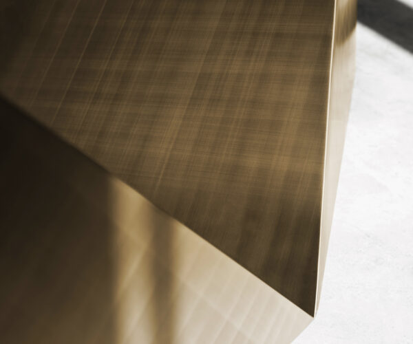 Jedálenský stôl Edge 300x100 keramika Calacatta Luxe bielo-zlato-šedá Prisma metalická zlatá - Image 6