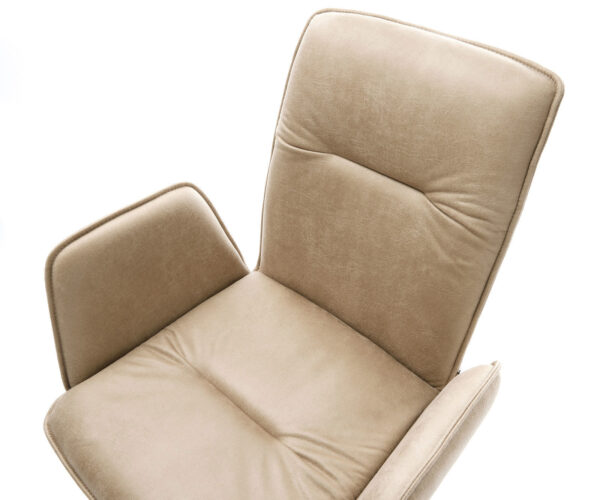 Jedálenská stolička Vinja-Flex béžové vintage sánkové čierny rám - Image 4