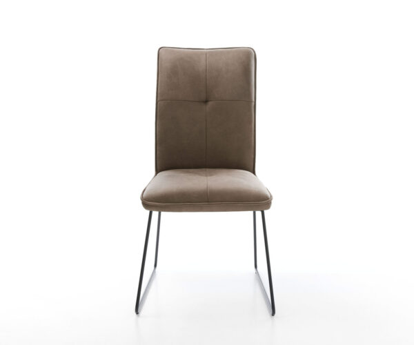 Jedálenská stolička Maddy-Flex taupe vintage s klzným rámom čierna - Image 2