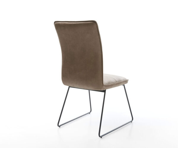 Jedálenská stolička Maddy-Flex taupe vintage s klzným rámom čierna - Image 5