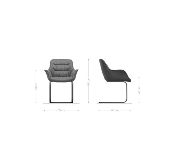 Jedálenská stolička Kaira-Flex mikrovlákno taupe vintage jedálenská stolička plochá čierna - Image 6