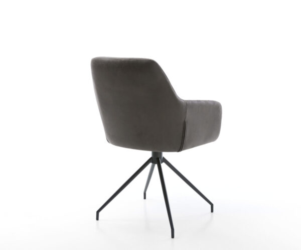 Jedálenská stolička Pejo-Flex antracit vintage krížový rám zúžený čierny - Image 5