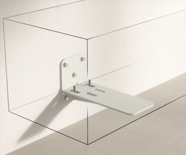 TV stolík Stonegrace 240 cm akácia hnedá bridlica 4 dvierka závesný - Image 6