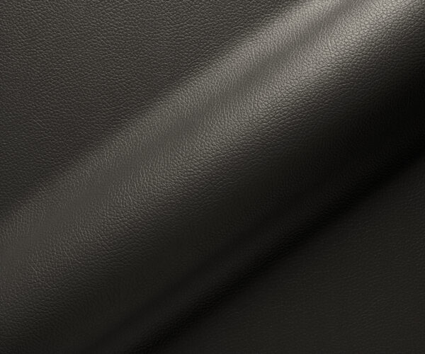 Jedálenská stolička Ilia-Flex krížová konštrukcia zúžená čierna pravá koža čierna otočná - Image 3