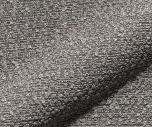 Jedálenská stolička Nube-Flex krížový rám široký kov čierny bouclé striebornošedý 180° otočný jadro s vreckovými pružinami - Image 3