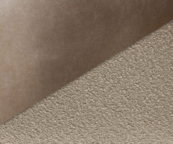 Jedálenská stolička Vinka-Flex s konzolovou konštrukciou, okrúhly kov čierny, kombinované materiály, taupe, jadro s taštičkovými pružinami - Image 3