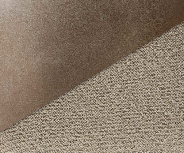Jedálenská stolička Vinka-Flex s podrúčkami, krížová kovová základňa čierna, kombinované materiály taupe, jadro s taštičkovými pružinami, otočné o 180° - Image 3