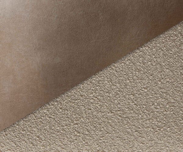 Jedálenská stolička Clea-Flex rám na lyžinách z nehrdzavejúcej ocele, materiálová kombinácia taupe - Image 3